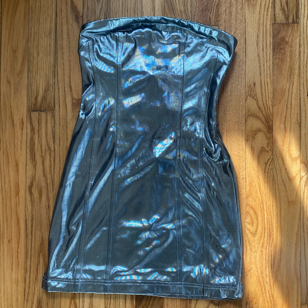 Urban Outfitters Kristy Disco Metallic Dress